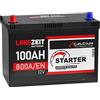 LANGZEIT Batterien LANGZEIT batteria auto ASIA 100Ah 12V avviamento starter sostituito 90Ah | Polo positivo a sinistra automobili