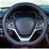 Mayco Bell Coprivolante a forma di D, 14 in / 36 cm, per Tesla Model 3/Y, per auto Camaro Small D Type e Racing Game, in pelle microfibra (nero blu)