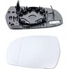 Luotahric Specchio di Ricambio per Specchietto Retrovisore Sinistro, Riscaldabile per A3, A4, A5, Riscaldabile Asferico, A3, 8P1, Cabriolet 8P7, Sportback 8PA, A4 8K2 B8, Avant 8K5 B8, A5 8T3, Cabriolet 8F7