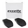 Esselle Parts Copripedali per Fiat 500L Cambio Manuale, Set Pedaliera in Gomma Antiscivolo, Copri Pedali Freno e Frizione ad Incastro Plug & Play, Resistenti all'Usura, Nero
