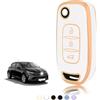 TOOMUME Cover Chiave Auto per Renault Clio 5 Twingo 3 Megane 4 Trafic 3 | Silicone Morbido, Antiurto, Anticaduta, Antigraffio, Custodia Protettiva Chiave per Kangoo Captur Kadjar Dacia Duster Sandero