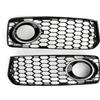 Artudatech Griglia paraurti Anteriore RS5 Style Honeycomb Adatto per Audi A5 S-Line/S5 B8 2008-2012 (No Logo)
