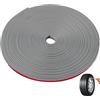Yhuasia 8 m Anello Protezione Pneumatici, Striscia Protettiva Auto Gomma, Universale Guarnizione Porta Auto, Striscia Decorativa per Cerchioni Automobilistici, Decorazione Delle Ruote (Grigio)