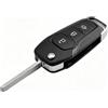 Kesiku Guscio per chiave per Ford, Fiesta, Focus | Chiave di ricambio per Ford Fiesta Focus Galaxy Mustang S-Max KA+ Mondeo Puma Transit Tourneo Connect Courier Custom