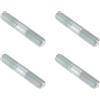ECSiNG 4 bulloni M7 x 37 mm per moto a doppia testa di scarico compatibile con Piaggio Vespa 125/150/250/300