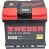 Magneti Marelli Parts & Services - Batteria Auto Weber L01, Batteria Auto 45Ah 067045360001 al Piombo Acido ad Elevate Prestazioni, Senza Manutenzione - 12V 45Ah 400A B13 con Maniglie, Ricambi Auto