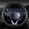 Generico Copri Volante Coprivolante Auto A Forma D Per Opel Per Astra 2015-2021 Per Corsa Per Combo Per Mokka 2018-2021 Per Grandland X Per Insignia CT 2017-2021 Copertura di Volante(Nero)