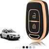 TOOMUME Cover Chiave Auto per Dacia Sandero Stepway Duster Dokker Spring | Silicone Morbido, Antiurto, Anticaduta, Antigraffio, Custodia Protettiva Chiave per Renault Twingo Clio Logan, 2 Tasti