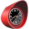 Mixabloem Orologio da cruscotto per auto con retroilluminazione luminosa, orologio al quarzo a 3 colori per interni, decorazione per console, resistente agli urti e alle vibrazioni, ornamento per bocchetta