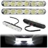TrAdE Shop Traesio LUCI Auto 6 LED per FANALE Daytime DIURNE Alta LUMINOSITA 12V Safety Light WJXC6