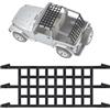 MASION Cargo Net Top Roof Hammock Mesh Net Auto Roof Net Hammock per Jeep Wrangler TJ JK JL 1997-2020 Rete Posteriore 2/4 Porte Heavy Duty