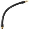 Motoforti Tubo Di Prolunga Per Gonfiatore 1 Pc 26cm Per Pneumatici | Colore Nero E Tonalità Oro, Materiale Gomma Metallo, Filettatura M8x0.8, Diametro 10mm, Adattatore Valvola.