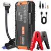 Ozovphy Avviatore Emergenza per Auto 8000A, Avviatore Batteria Auto con Compressore 150 PSI, Booster Avviamento 12V con Pompa Gonfiaggio Pneumatici, per Motori Benzina fino a 10.0L e Diesel fino a 8.0L
