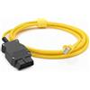 Xevtrak Cavo diagnostico di rete RJ45 ENET Ethernet, compatibile con serie F | Conduttore in rame puro, schermatura contro le interferenze, trasferimento dati stabile, interfaccia diagnostica ENET Square