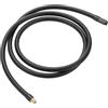 Motoforti Tubo Di Prolunga Nero 130cm Per Gonfiatore Pneumatici Gomma | Gomma Resistente E Metallo, M8x0.8, 10mm OD, Connessione Rapida, 0.305inx32TPI, Gonfiaggio Rapido E Senza Perdite