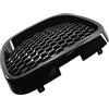 MOMOHCHGBT Griglie anteriori Per Seat Leon MK2 1P Altea Toledo Mk3 2004-2009 Paraurti Anteriore Griglia A Nido D'ape Debadged Racing Sport Mesh Nero Griglia radiatore(Gloss Black)