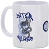 Inter - Tazza Bold Collection, Collezione Graffiti, Tazza in Ceramica, Prodotto Ufficiale, Colore Bianco
