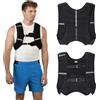 TREXO Gilet da allenamento con pesi 5|8|10 kg sfere in acciaio riempiono taglia universale cinghie riflettenti pesi corsa allenamento forza nero