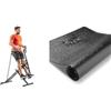 Sunny Health & Fitness Upright Row-N-Ride, Versatile Full-Body Workout Squat Assist Trainer + Treadmill Mat -Small - NO. 083, Black