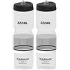 ZEFAL Magnum Borraccia Trasparente/Nero 975 ml (Confezione da 2)