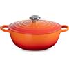 Le Creuset Marmitta evolution, casseruola 26 cm in ghisa vetrificata - arancio