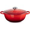 Le Creuset Marmitta evolution, casseruola 26 cm in ghisa vetrificata - ciliegia
