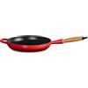 Le Creuset Evolution, padella con manico in legno in ghisa vetrificata 28 cm - ciliegia