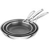 Zwilling J.A.Henckels Italia Peak, set 3 padelle in acciaio inox per induzione