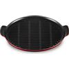 Le Creuset Grill rotondo extralarge in ghisa vetrificata 32 cm - ciliegia