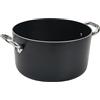 Baldassare Agnelli Casseruola antiaderente AlBlack alta in alluminio 3mm 2 maniglie - Ø36