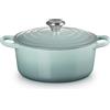Le Creuset Evolution, cocotte rotonda 24 cm in ghisa vetrificata - sea salt