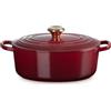 Le Creuset Evolution, cocotte ovale 27 cm in ghisa vetrificata - garnet