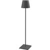 Zafferano S.R.L. Poldina pro XXl lampada da terra - grigio scuro - no caricabatterie