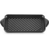 Le Creuset Tradition, grill rettangolare 32x22 cm in ghisa vetrificata - nero matt