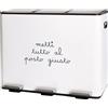 Simple Day Living & Lifestyle Pattumiera Metti tutto al posto giusto bianca 3x15 lt