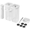 Zwilling J.A.Henckels Italia Fresh & Save, CUBE Starter set per sottovuoto, S / 6-pz., transparente-bianco