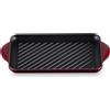Le Creuset Tradition, grill rettangolare 32x22 cm in ghisa vetrificata - garnet