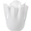 Venini FAZZOLETTO, vaso Ø23 - 31h cm - LATTIMO