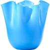 Venini FAZZOLETTO, vaso sabbiato Ø23 - 31h cm - ACQUAMARE