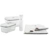 Zwilling J.A.Henckels Italia FRESH & SAVE, PRIMO SET SOTTOVUOTO - 7-PZ., VETRO BOROSILICATO, BIANCO