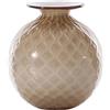 Venini Monofiori balloton, vaso Ø21,5x24,5 cm - Moka