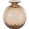 Venini Monofiori balloton, vaso Ø12,5x12,5 cm - Moka