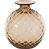 Venini Monofiori balloton, vaso Ø21,5x24,5 cm - Moka