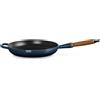 Le Creuset Evolution, padella con manico in legno in ghisa vetrificata 28 cm - nuit