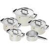 Zwilling J.A.Henckels Italia Pure, set di 5 pentole e padelle - avorio