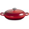 Le Creuset Evolution, tegame basso rotondo 28 cm in ghisa vetrificata - ciliegia