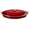 Le Creuset Tradition, Pesciera in gres vetrificato 34 cm - ciliegia