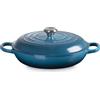 Le Creuset Evolution, tegame basso rotondo 28 cm in ghisa vetrificata - deep teal