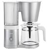 Zwilling J.A.Henckels Italia Enfinigy, Macchina da caffè a filtro, 1,5 l, bianco-acciaio