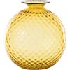 Venini Monofiori balloton, vaso Ø21,5x24,5 cm - Ambra
